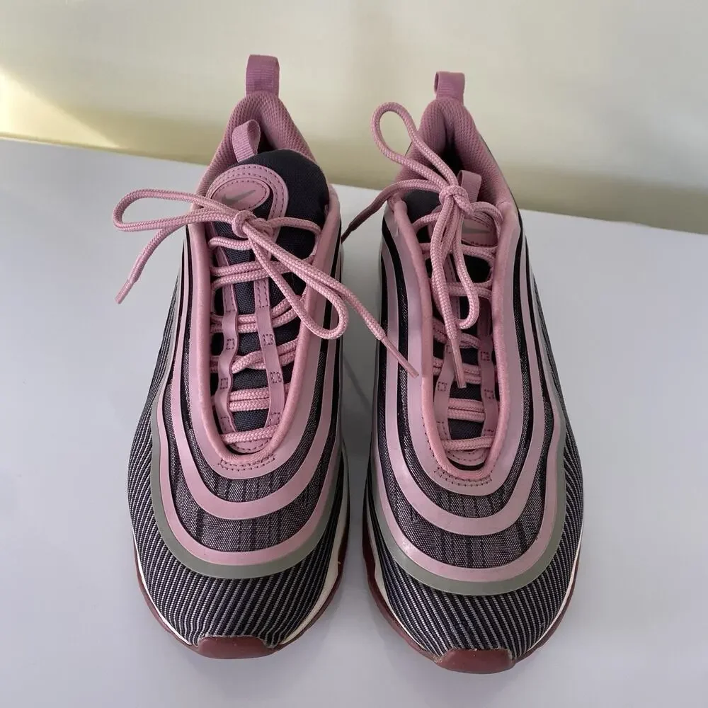 63 Nike Air Max 97 Ultra Pink Running Shoes 917998-601 Size 5.5Y‎
